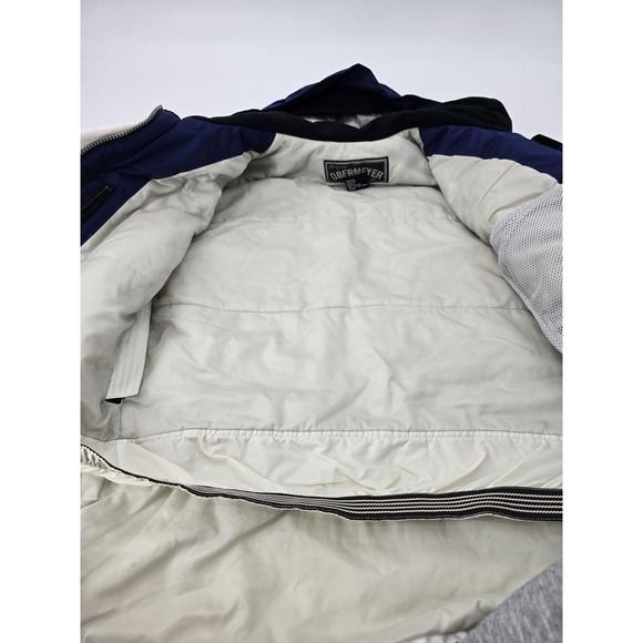 OBERMEYER Women's‎ Vintage White/Navy/Silver Adj Waist  Ski/Snow Jacket Size 8 - Picture 8 of 10
